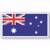 Australische vlaggen sticker (Voorkant)