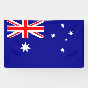 Australische vlaggenbanner spandoek