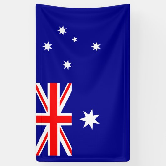 Australische vlaggenbanner spandoek (Verticaal)