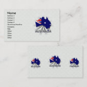 Australische vlaggenkaart 2.0 visitekaartje (Voorkant / Achterkant)