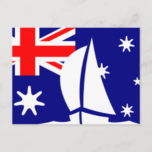 Australische vlaggenschipboot Nautical Briefkaart