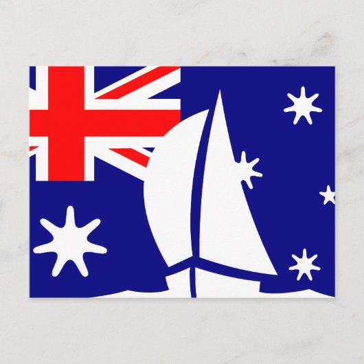 Australische vlaggenschipboot Nautical Briefkaart (Voorkant)