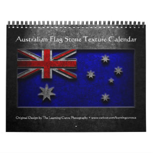 Australische vlaggestontextuur kalender