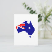 Australische vlagkaart briefkaart (Staand voorkant)