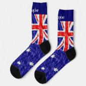 Australische vlagontwerp sokken (Links)