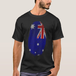 Australische vlagvingerafdruk is in mijn DNA Austr T-shirt