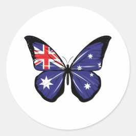 Australische vlagvlag ronde sticker