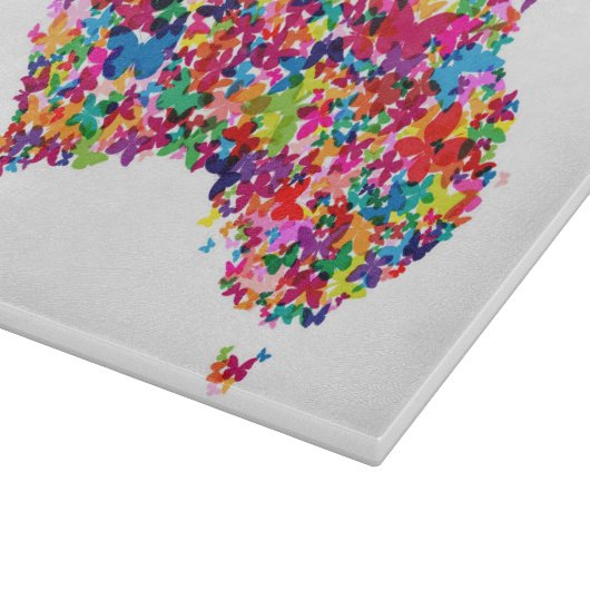 Australische vlinderplattegrond snijplank (Hoek)