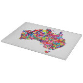 Australische vlinderplattegrond snijplank (Hoek)