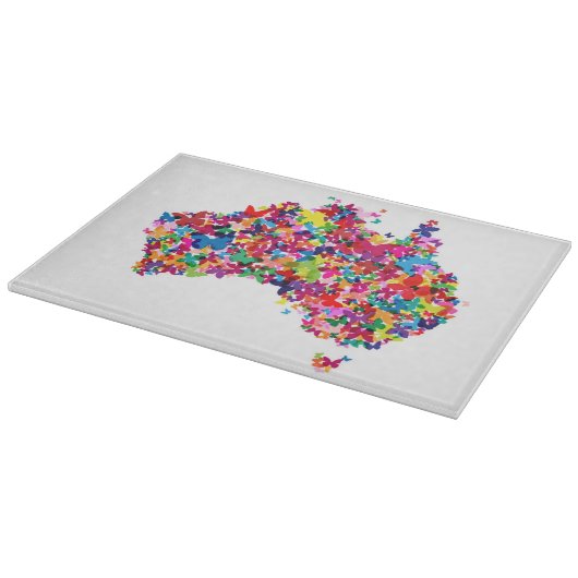 Australische vlinderplattegrond snijplank (Hoek)