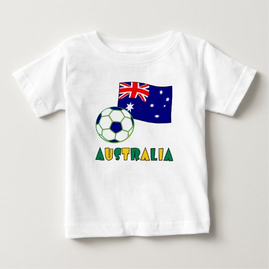 Australische Voetbal en Vlag (Voorkant)