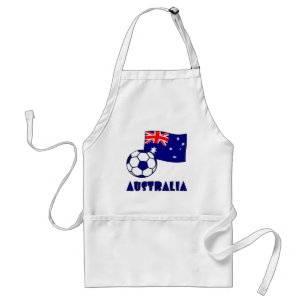 Australische voetbal en vlag 2 standaard schort