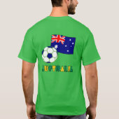 Australische Voetbal en Vlag T-shirt (Achterkant)