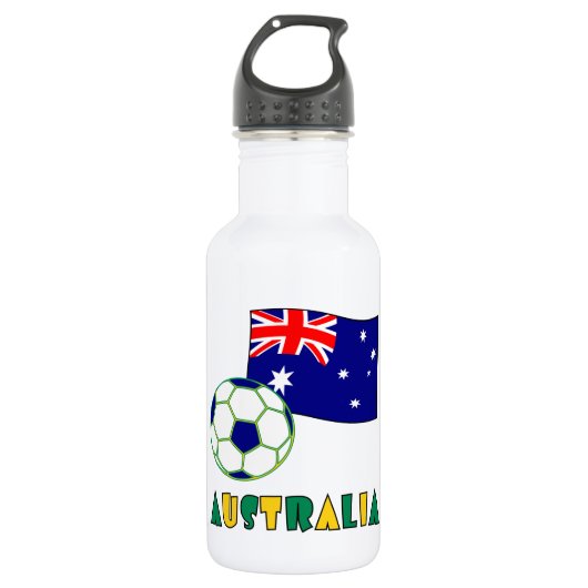 Australische Voetbal en Vlag Waterfles (Voorkant)