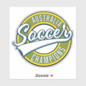 Australische voetbalkampioenen logo. sticker (Vel)