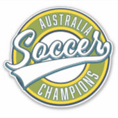 Australische voetbalkampioenen logo. sticker (Voorkant)