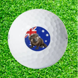 Australische vogelbekdier schattig charmant golfballen