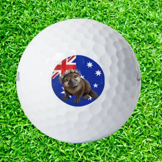Australische vogelbekdier schattig charmant golfballen