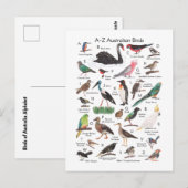 Australische vogels briefkaart (Voorkant / Achterkant)