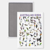 Australische vogels magneet (Voorkant / Achterkant)