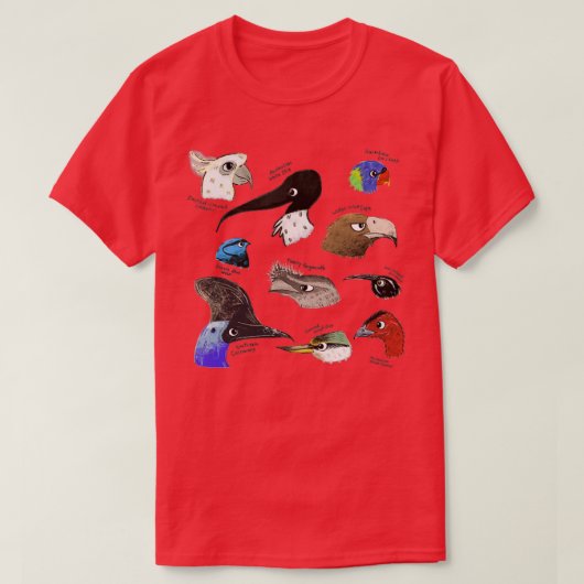 Australische vogels t-shirt (Design voorkant)