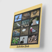 Australische vogels vierkante klok (Hoek)