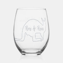 Australische vrijgezellenfeest stengelglas