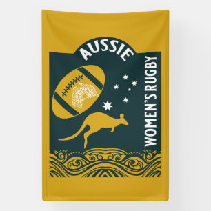 Australische Vrouwen Rugby Sport Spandoek