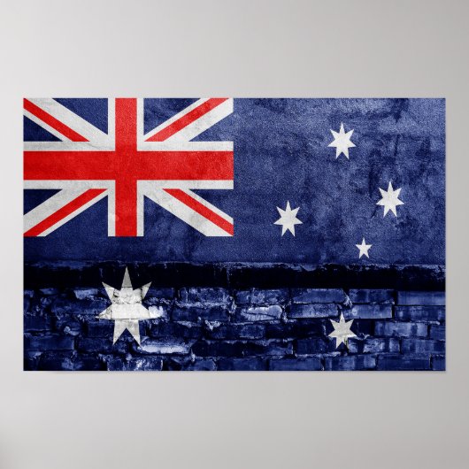 Australische wandvlag poster (Voorkant)