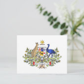 Australische wapenmantel briefkaart (Staand voorkant)