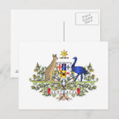 Australische wapenmantel briefkaart (Voorkant / Achterkant)