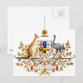 Australische wapenmantel briefkaart (Voorkant / Achterkant)