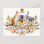 Australische wapenmantel briefkaart (Voorkant)