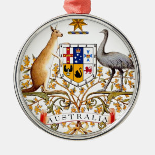 Australische wapenmantel metalen ornament