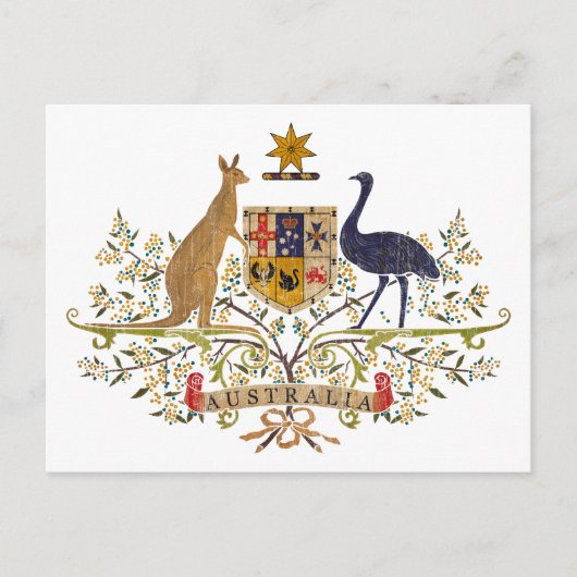  Australische wapenschild Briefkaart (Voorkant)