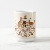 Australische wapenschild Brown Tint Koffiemok (Center)