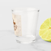 Australische wapenschild Brown Tint Shot Glas (Rechts)