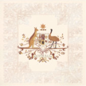 Australische wapenschild Brown Tint Sticker (Voorkant)