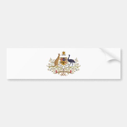 Australische wapenschild Bumpersticker (Voorkant)