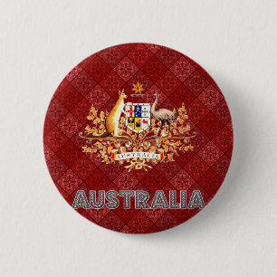 Australische wapenstilstand ronde button 5,7 cm