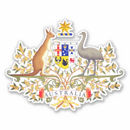 Australische wapenstilstand sticker (Voorkant)