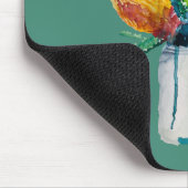 Australische waterverf van bloemen muismat (Hoek)