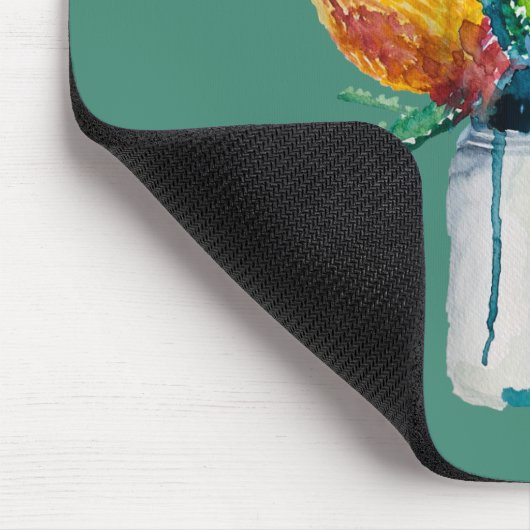 Australische waterverf van bloemen muismat (Hoek)