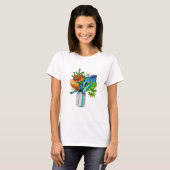 Australische waterverf van bloemen t-shirt (Voorkant volledig)