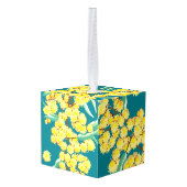 Australische Wattle-bloesems Ornament (Achter hoekig)