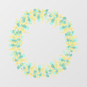 Australische wattle-bloesems raamsticker (Vel)