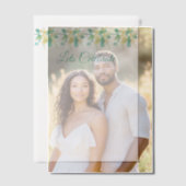 Australische wattle bloesems top banner uitnodigin vellum uitnodigingen (Offset (Koppel))