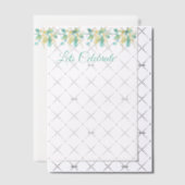 Australische wattle bloesems top banner uitnodigin vellum uitnodigingen (Offset (Uitnodiging))