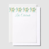 Australische wattle bloesems top banner uitnodigin vellum uitnodigingen (Offset)