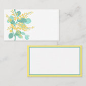 Australische Wattle-bloesems Visitekaartje (Voorkant / Achterkant)